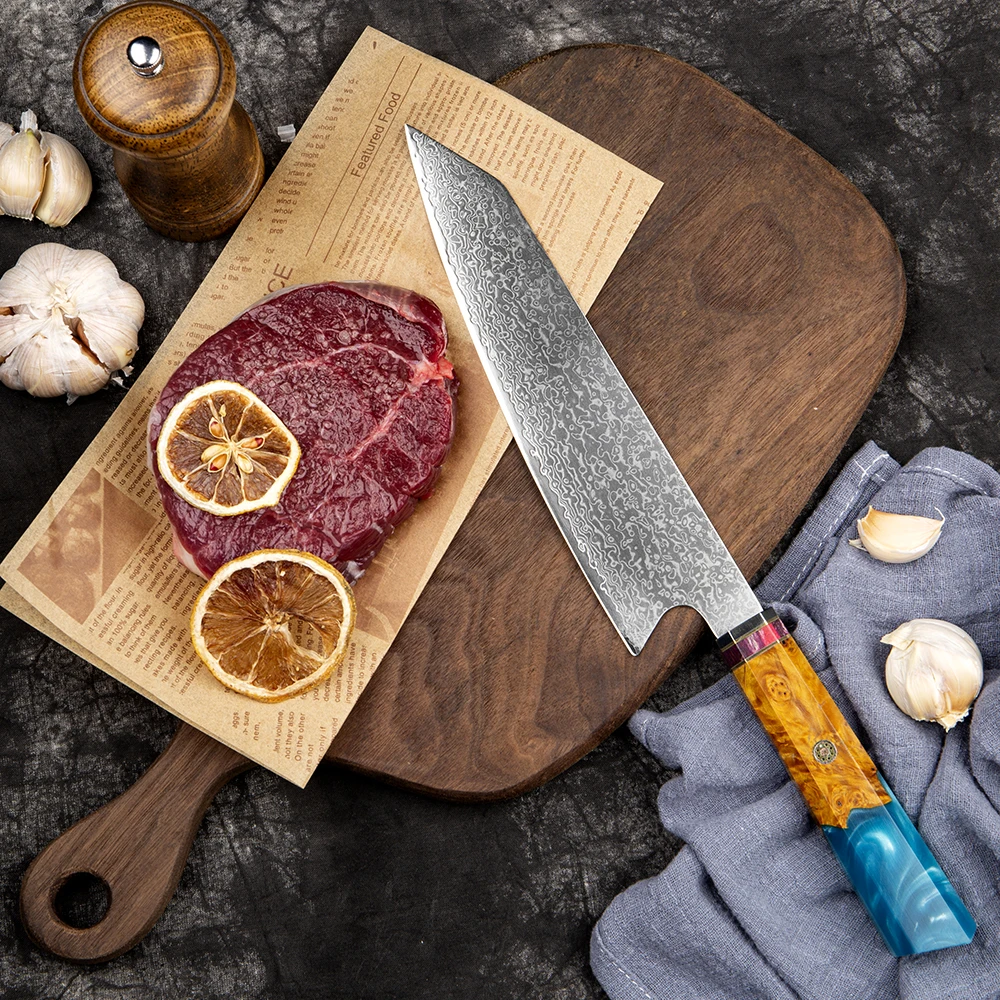 Damascus Kitchen knives Japanese Professional Kiritsuke Chef knife Cleaver Factory supplier knives wholesale