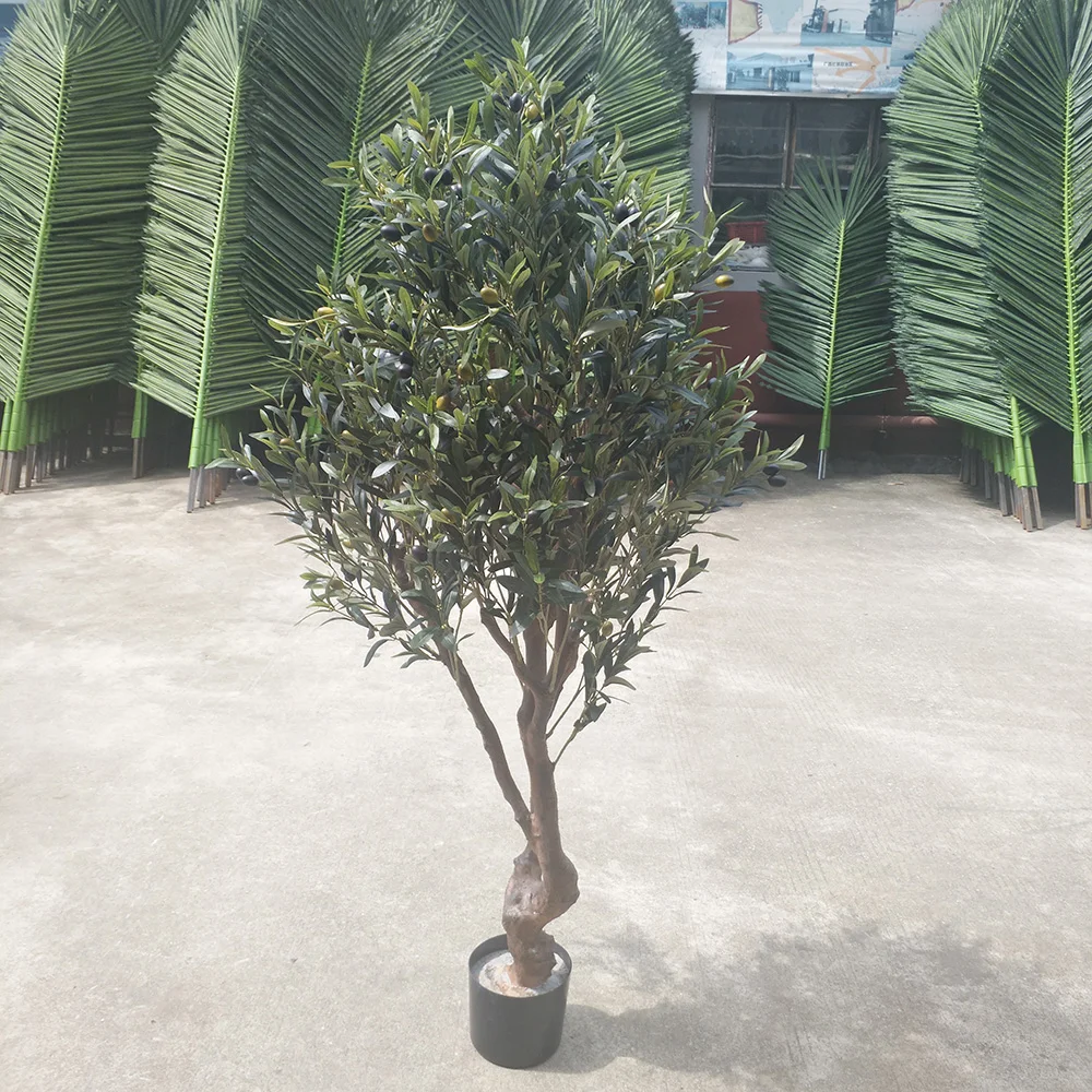 Shengjie High Quality 150cm Mini Resin Fake Decoration Artificial Olive Tree Bonsai for Sale