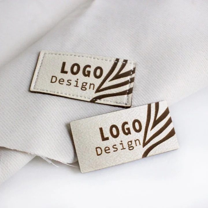 No Minimum Factory Custom luxury Logo Badge Garment Patch Leather PU Label