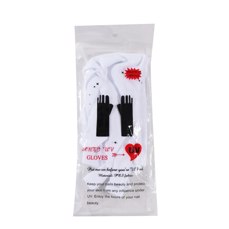 1 Pair UV Protection Glove Anti UV Radiation Protection Gloves For Nail Art Gel UV LED Lamp Nail Dryer Manicure Salon