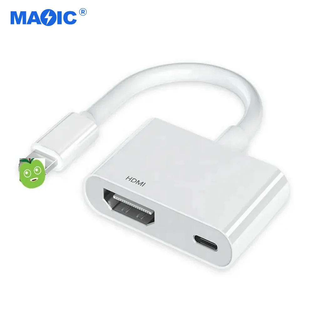 Оригинальный OEM 15 см 4K 1080P подсветка к HDMI PD Зарядка 2 в 1 адаптер кабель Цифровой AV адаптер