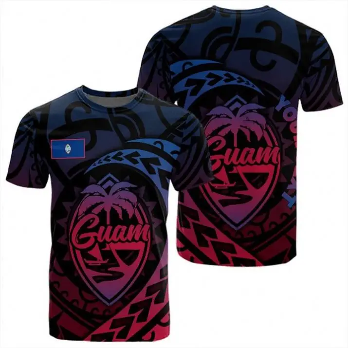 Personalized Custom American Samoa T-Shirts Reggae High Quality Fashion Polynesian Tribal Short Sleeve Plus Size Men Shirts OEM