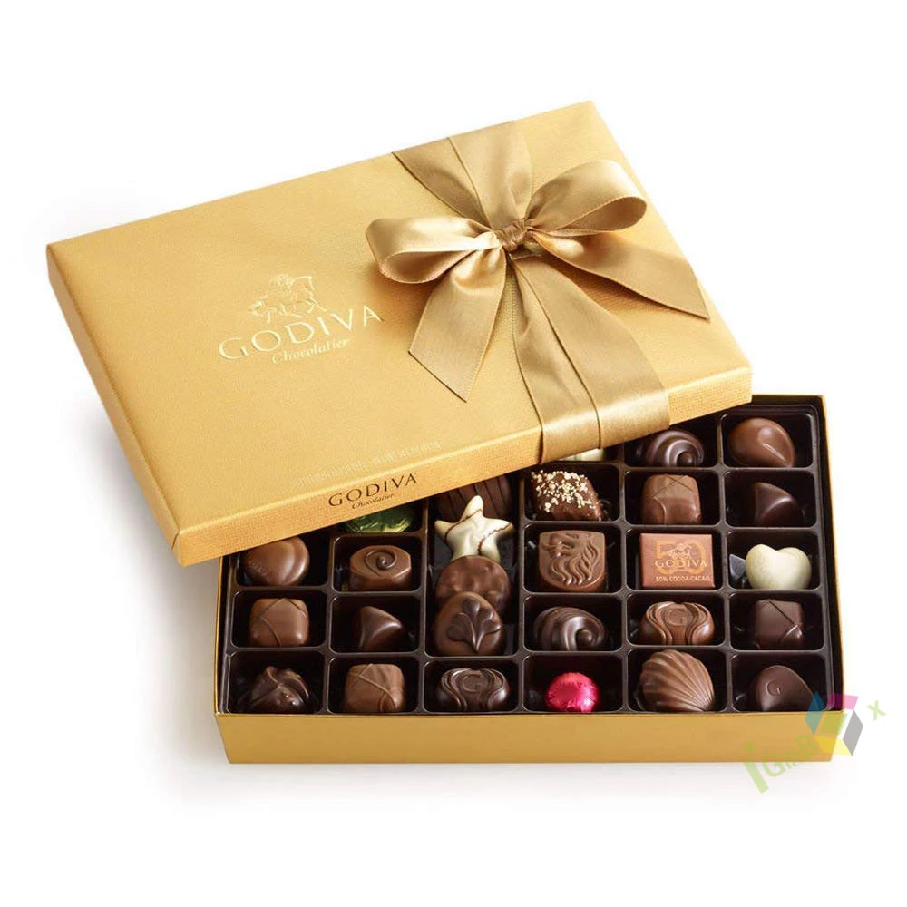 Custom Low Cost Empty Fancy Chocolate Boxes Weeding Candy Food Gift Packaging Box With Tray