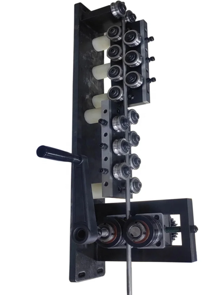 With handhold 2 rollers wire feeder JD14/42mm swere swere pipe straightening machine.