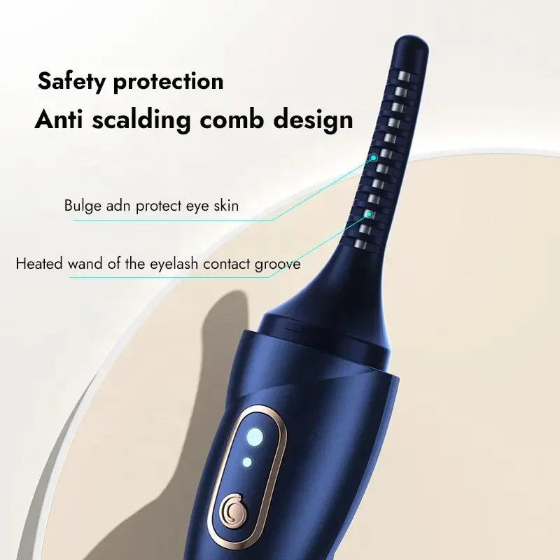 2023 New Arrival Makeup Tool Curling Lash Lift Mini Electric Heated Eyelash Curler for Woman