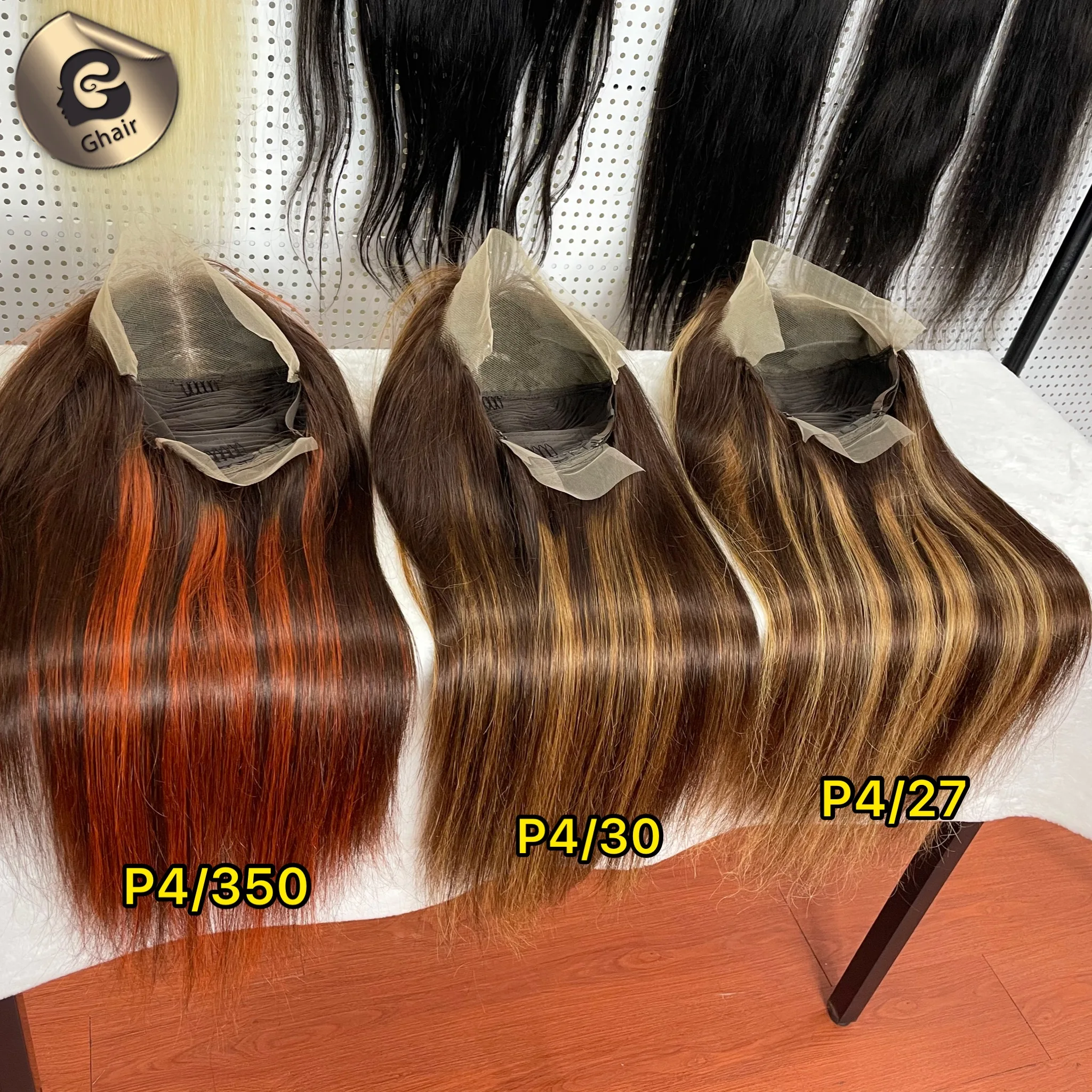 
Free sample ombre honey blonde human hair wig 13x4 transparent lace wigs brown with highlights lace front wig human hair 