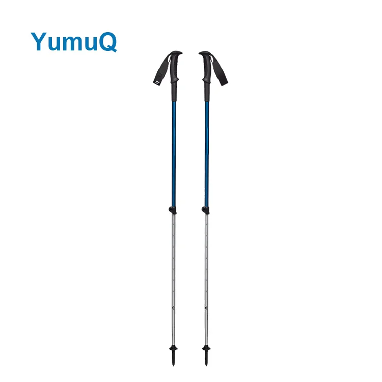 YumuQ Customized Telescopic 7075 Aluminum Trekking Poles, Collapsible Nordic Walking Sticks for Outdoor Hiking, Backpacking