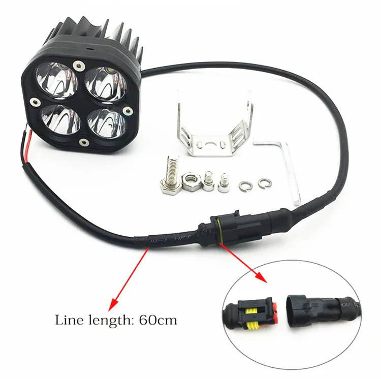 100% Waterproof Inch led Driving Lamp Offroad Auto Car Motorcycle 40W Led Work Light