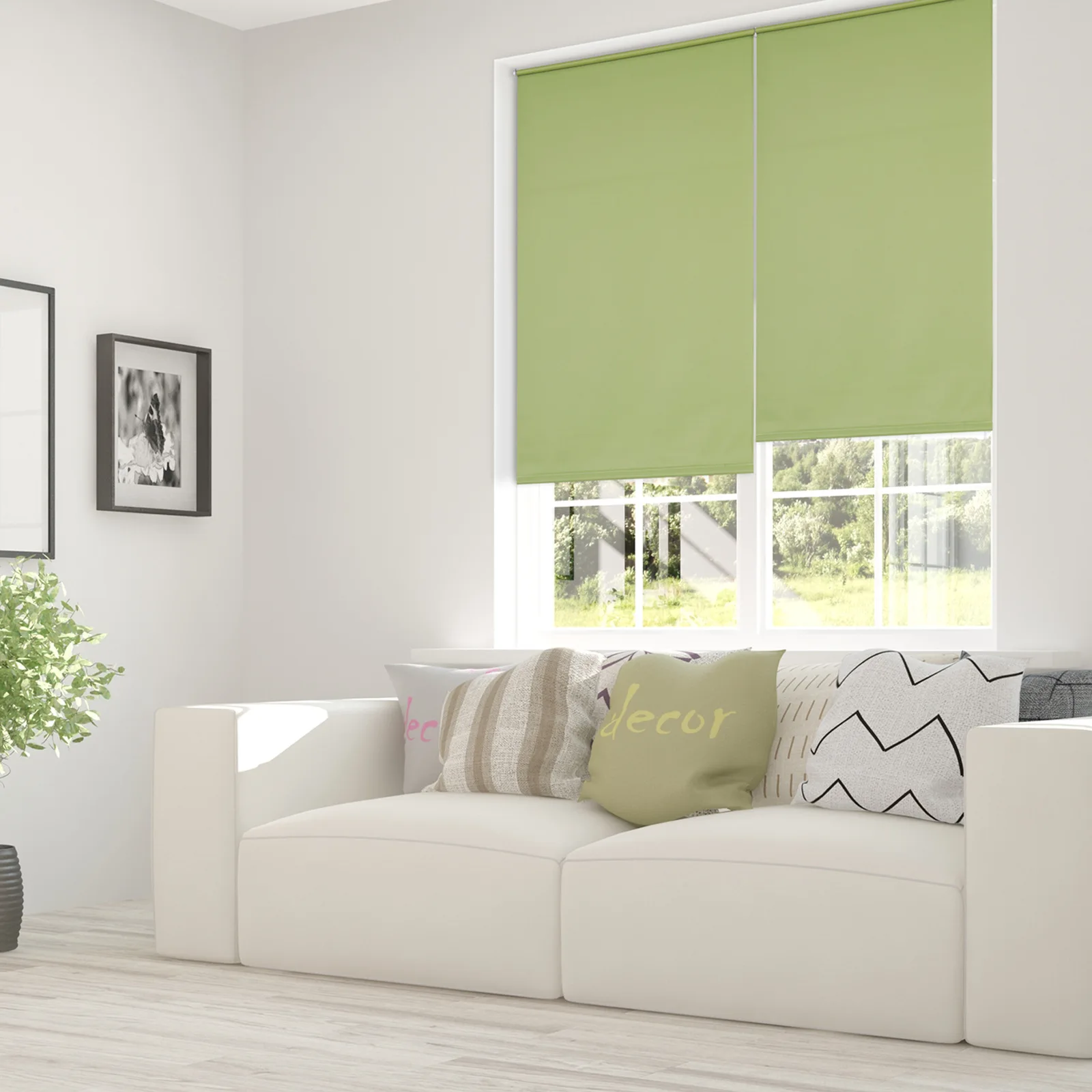 OEM roller blinds 25mm Smart curtain Motor Remote Control