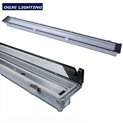 OGJG single double t5 t8 fluorescent tube lights LED vapor tight fixture 2x36w IP67 waterproof tri-proof light