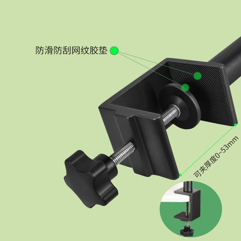 QZSD multifunctional extendable table stand for light lamp  aluminum live  holder  49-98cm adjustable  table support tripod