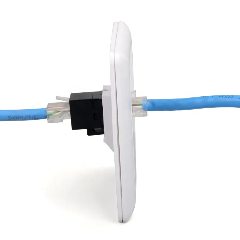 UTP 8p8c T568A/T568B network module 90 Degree RJ45 Cat5e Cat6 Keystone Jack