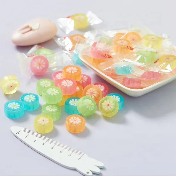 Different Types Hard Fruit Pattern Candy Fruit Mini Shaped Hard Candy