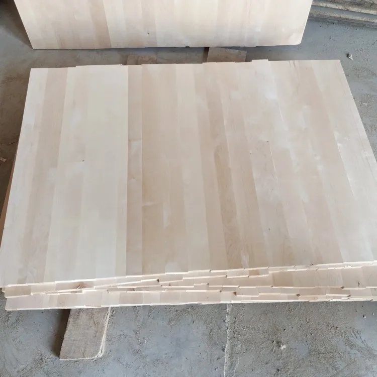 E0 E1  Fsc Certification Birch Finger Joint Board Birch Solid Wood 18Mm Thickness Edge Glue Board Furniture Panels