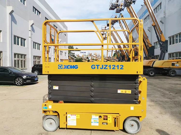 XCMG Official GTJZ1212 Second Hand Boom Lift 12m Hydraulic Auto Scissor Lift Price for Sale