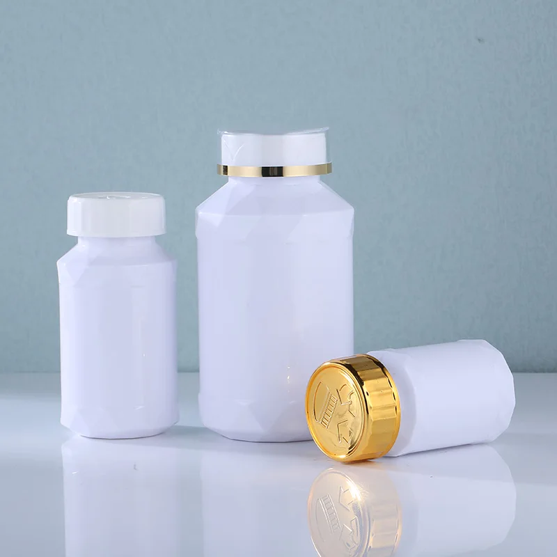 75 100 175 210 250 400 ml white pill medication bottle medicine bottles jar plastic for supplements