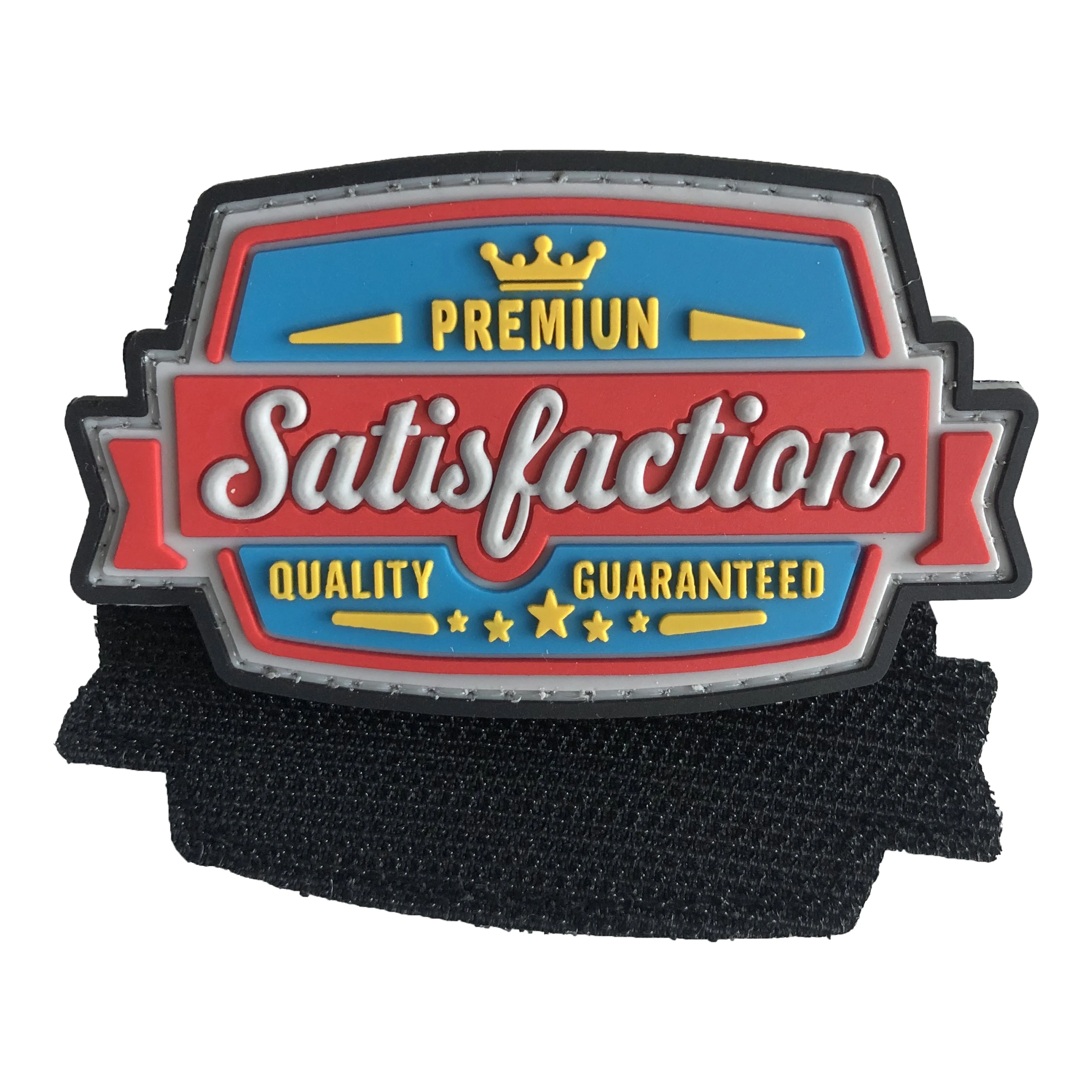 Wholesale PVC patch Custom Design Logo Rubber Patches for Backpack bag hat vest Helmet