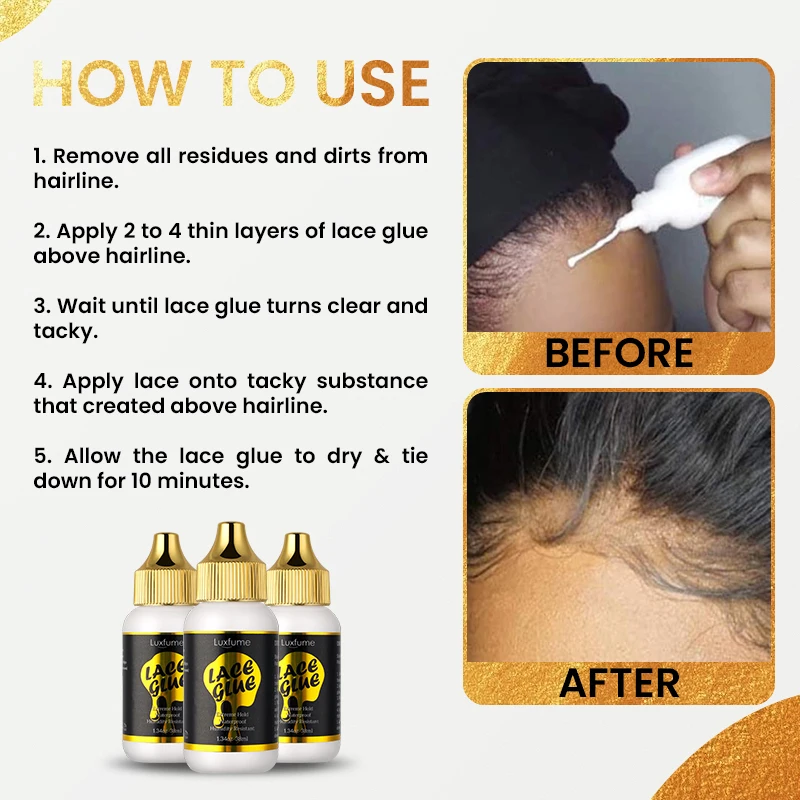 Bellezon Wholesale Lace Wig Glue In Bulk Super Strong Waterproof Sweat Resistant Lace Glue