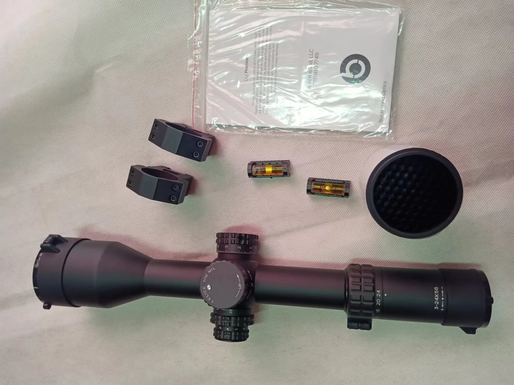 3-24x56  hunting sight Long distance scope FFP ED optical lens 1/10  shockproof 1200G aircraft aluminium tube material