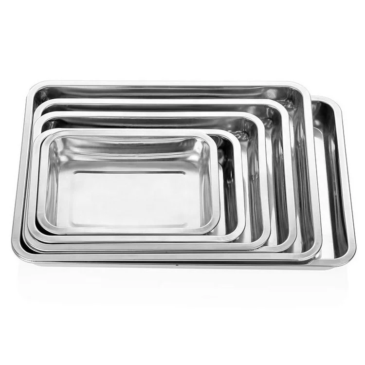 Кухонные принадлежности, сервировочный лоток, элегантный медицинский лоток из нержавеющей стали 304, легко чистить противень для выпечки