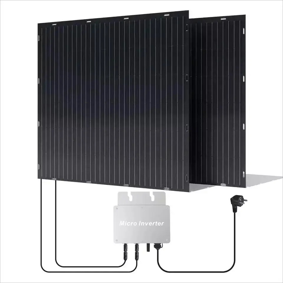 400W 600W 800W on grid pannello solare da balcone Balcony Power Plant panneau solair plug and play solar kits for home