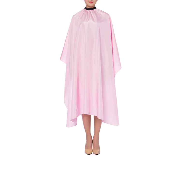 White Mens Barber Cape Transparent Custom Hair Cutting Cape Pattern