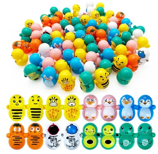 Fancy Factory Promotional Mini Self-Righting Roly-Poly Baby Doll Tumbler Classic Desktop Toy Capsule Fidget Game for Kids