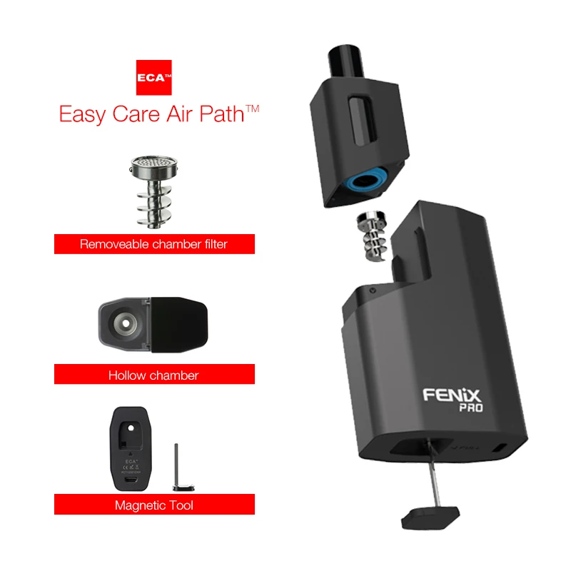 
US Popular Patent Fenix Air Convection Vaporizer 2021 New ECA Technology Herbal Vape Portable Dry Herb Vapor Pen 