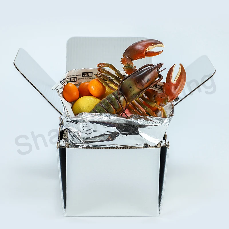 Cold Storage Insulated Packaging Custom Printed Food Packaging Shipping Custom Carton Box Maintain temperature for 3 days
