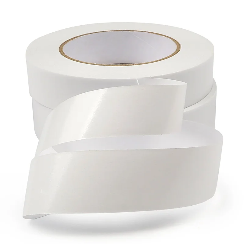 Translucent Tissue Double Sided Tape White Heat Resistant Custom Slitting Roll Or Jumbo Roll Adhesive Tape