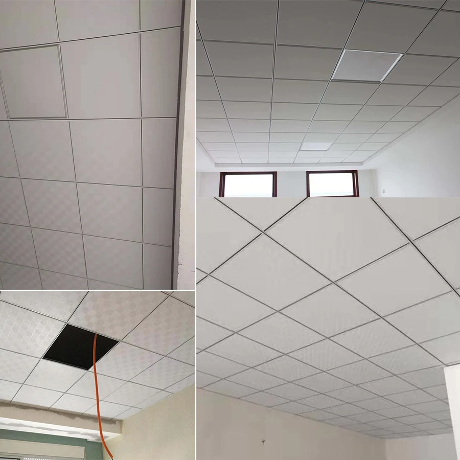 Suspended PVC Vinyl Faced Ceiling Gypsum Board Plasterboard Panels