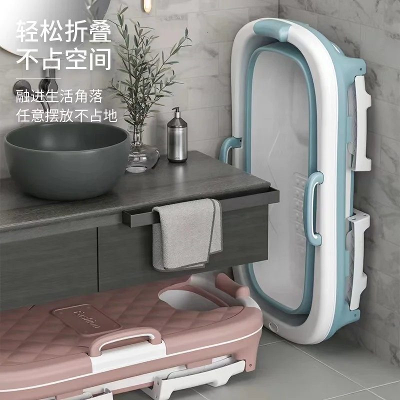 Massage Bathtub Environmental Protection Large Bathtub PP TPE Plastic Adult Household Folding for Babies Tubs Customized Printed