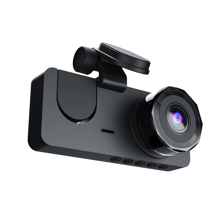 Hot selling wholesale Car Dash Cam 3 In 1 2 Inch 1080p good work Recording Night Vision Camera Car Front In-Car Rear Recorder