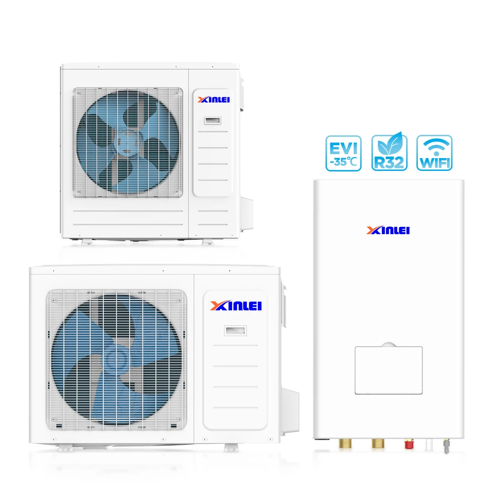 Whosale intelligent control heat pump system r32 water air source heat pump