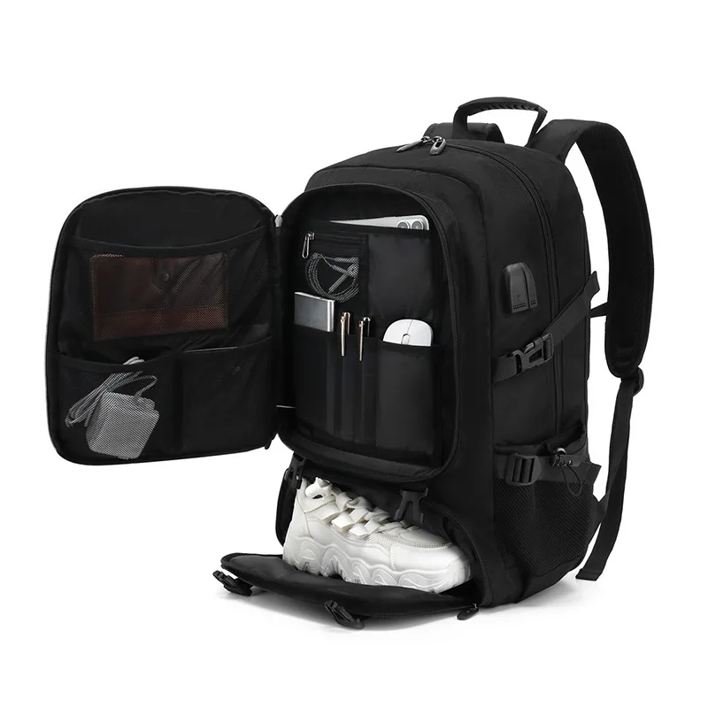 Top sale multi-function travel Backpack High quality waterproof nylon bag with shoes storage pocket
