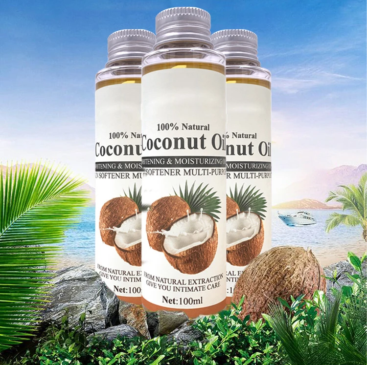 
 В НАЛИЧИИ 100 г органическое Фракционное косметическое масло для волос увлажняющее натуральное кокосовое масло для кожи   (1600095332964)