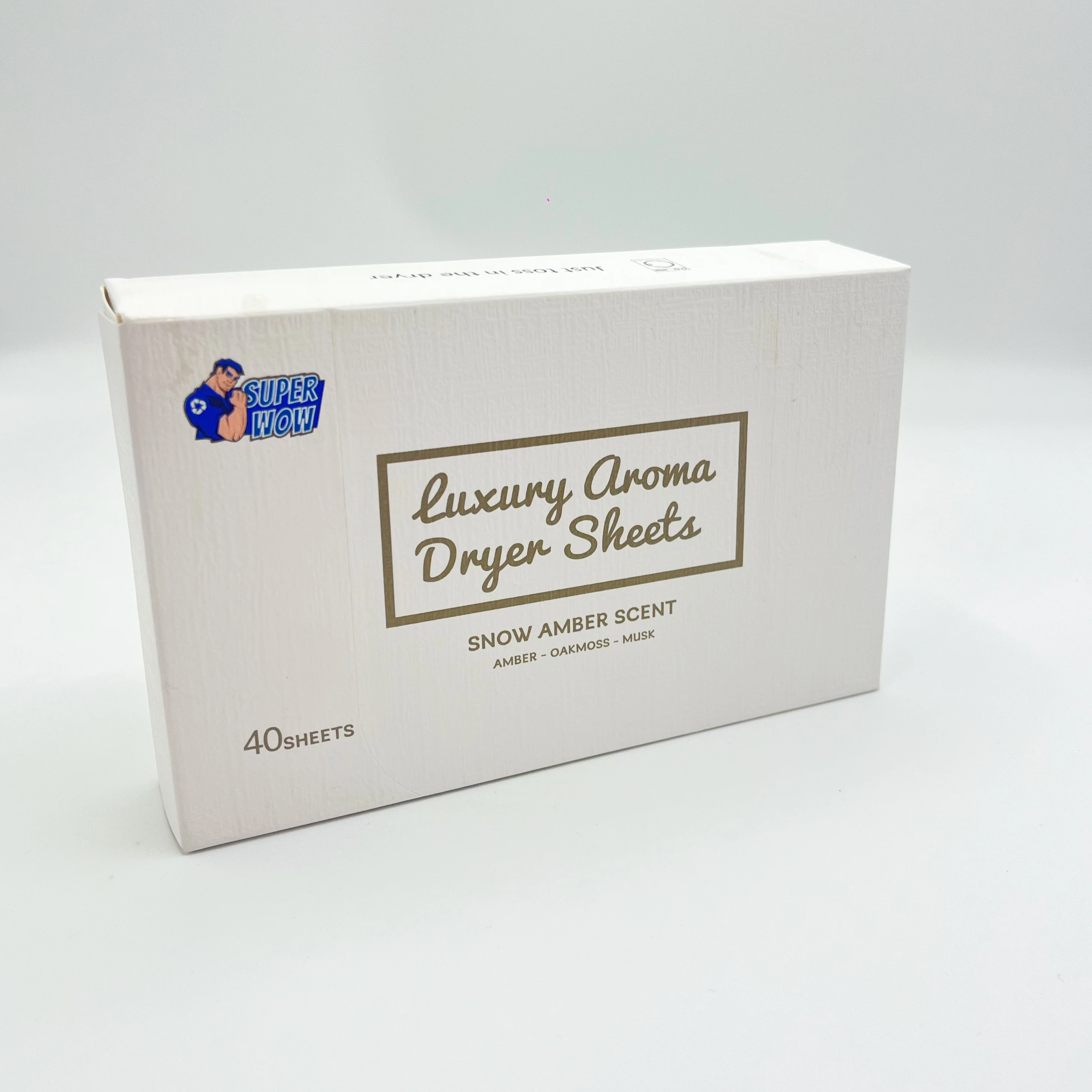 Plant formula laundry fabric softener sheet biodegradable tumble dryer sheet Snow Amber Scent