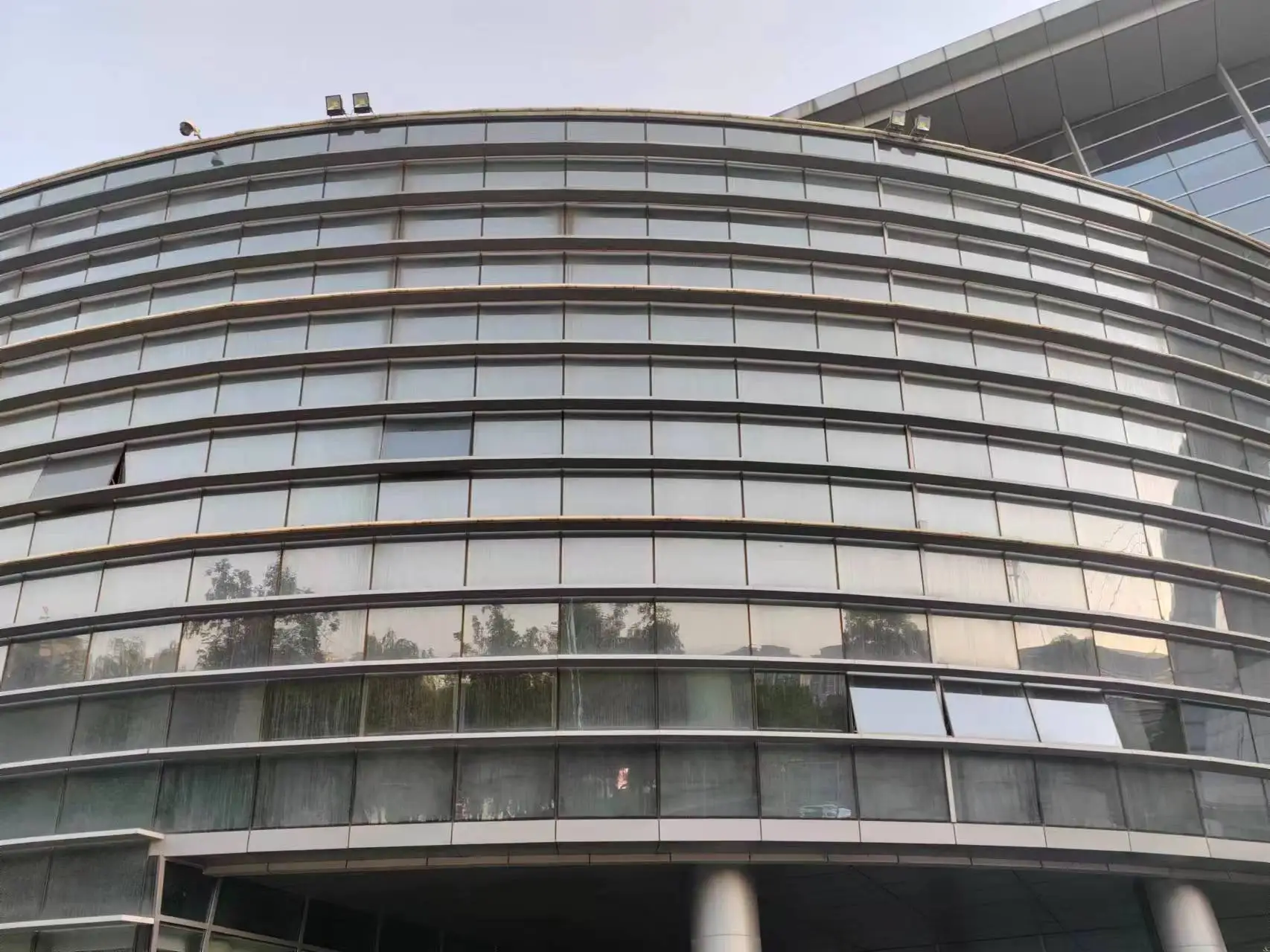 standard curtain wall glass sizes semi hidden frame Storefront Curtain Wall wall curtain yellow