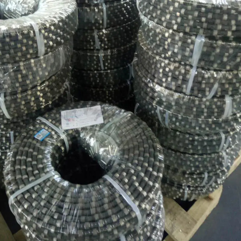 Diamond tools diamond wire saw for cutting marble granite concrete with steel