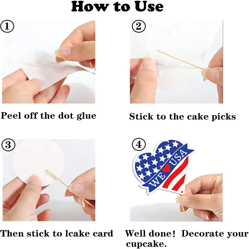 Wooden Sparrows Lock Bamboo Drinking Happy Birthday Banner Design Flag Party Pick With Heart Shape