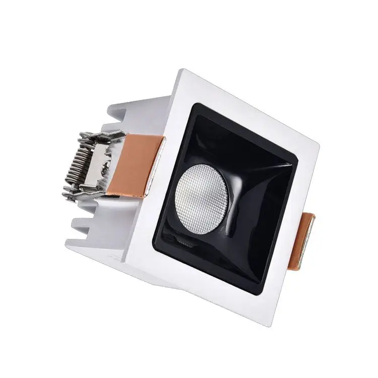 Black  aluminum Gu10 cylindrical housing downlight Surface Mounted Downlight