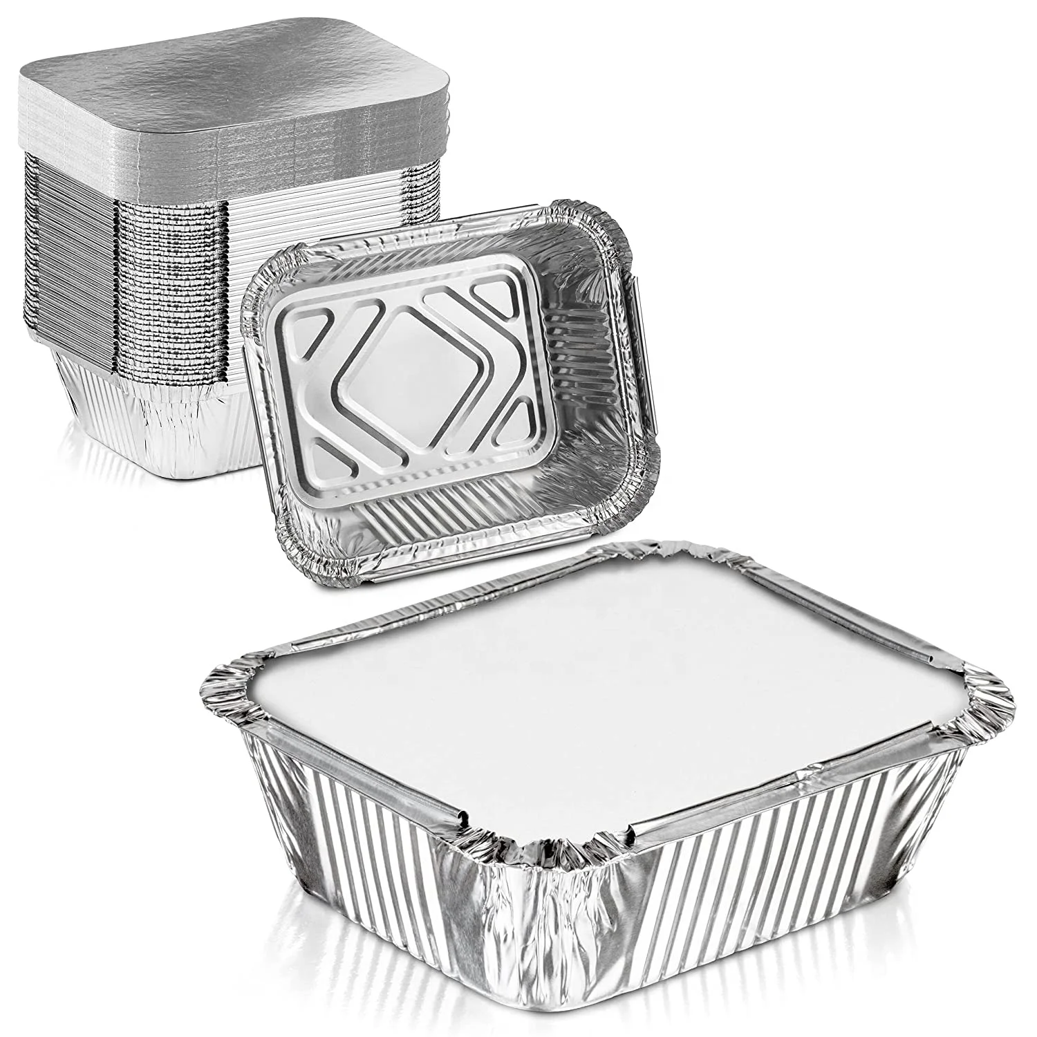 Aluminium Foil Plate Hot Selling Aviation Catering Takeaway Aluminum Foil Food Pans with Lids