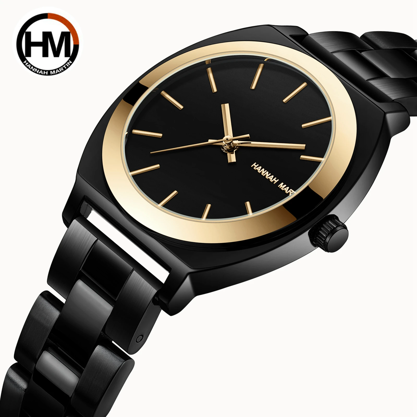 HANNAH MARTIN WATCH FACTORY  Wholesale Price Custom Logo Minimalist 3atm Waterproof Quartz Movement Wrist Watch For Women Ladies
