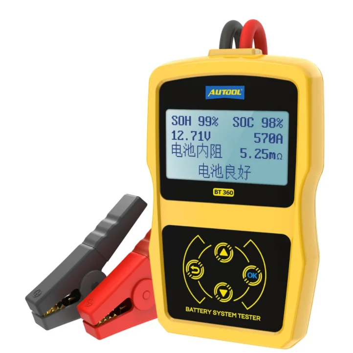 AUTOOL BT360 DC 12V Vehicle Battery System Tester Car Charging Test Analyzer