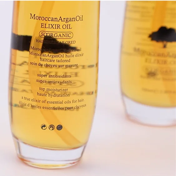 OEM Cosmetic Company Wholesale 100% Organic Morocco Argan Oil Hair Care Treatment Moroccan Hair Oil