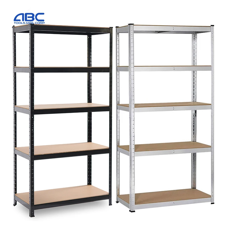 OEM Factory perforated metal shelving shelf hight duty 5 tiers boltless rack with GS,BSCI