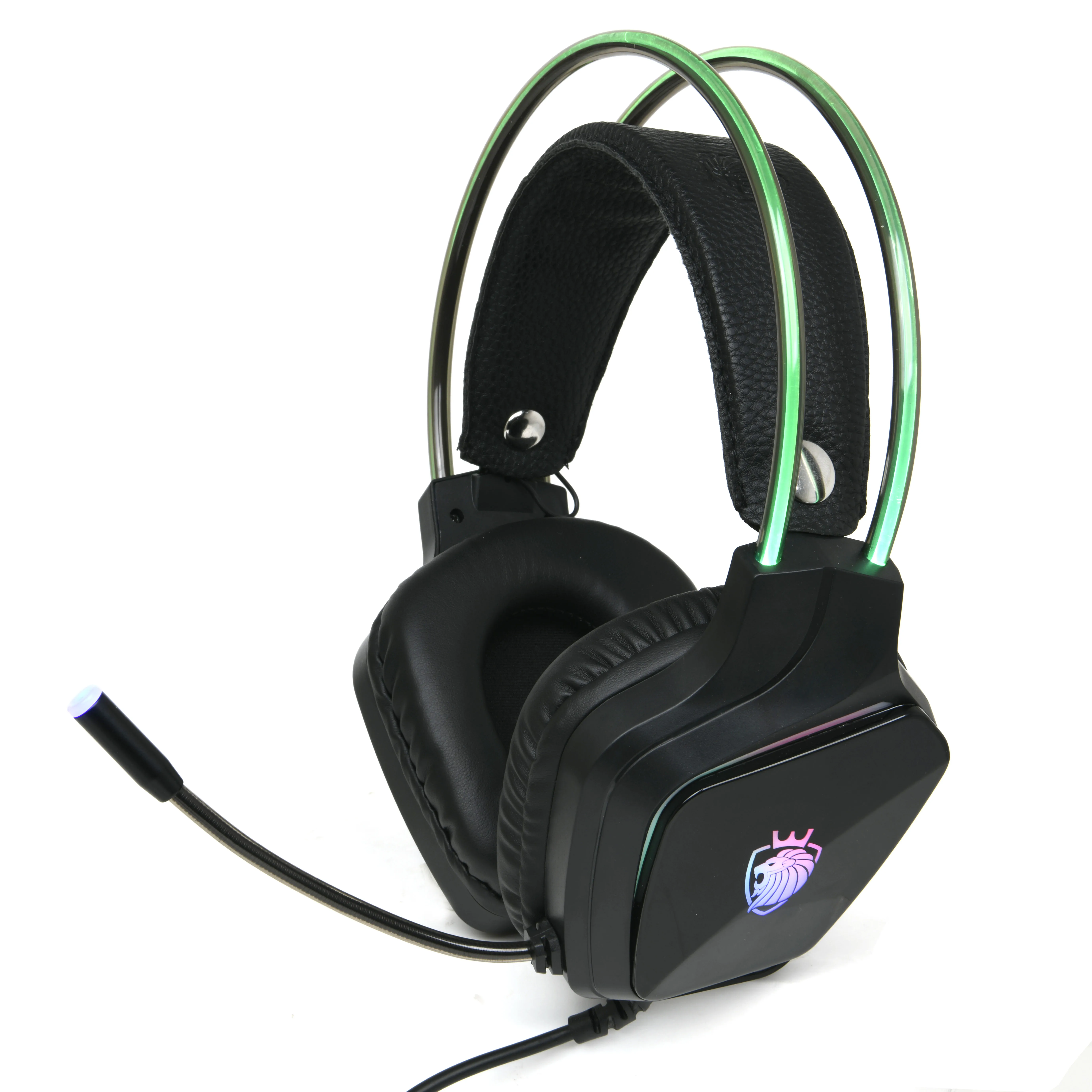 LED Pro Custom PC Wholesale USB RGB Gamer Headphones Gaming Headset for PS4 PC