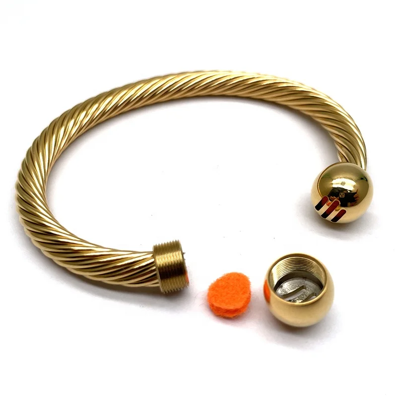 wholesale Hot Selling Hollowed out Stainless Steel Wire Tree Of Life Diffuser Perfume Essential Oil Bracelet Bangle