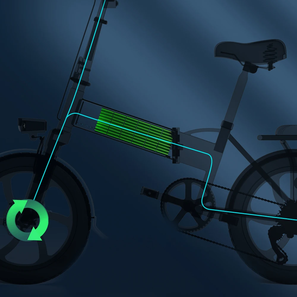 Электрический велосипед Ebike складной электрический портативный