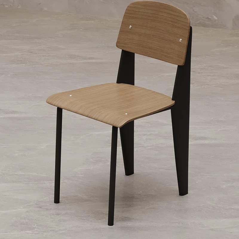 Nordic simple fast food coffee pizza shop canteen restaurant dining chair and table furniture
